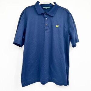 Masters‎ Collection Mens Navy Blue Pima Cotton Golf Polo Performance Shirt XL